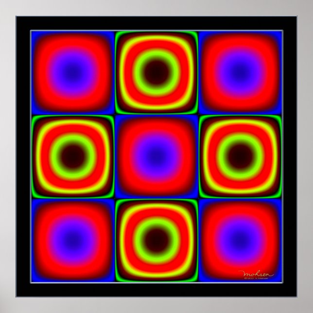 Vacillating Color Combinations Poster (Front)