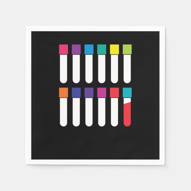 Vacutainer Blood Phlebotomy Phlebotomist Gift Napkins (Front)