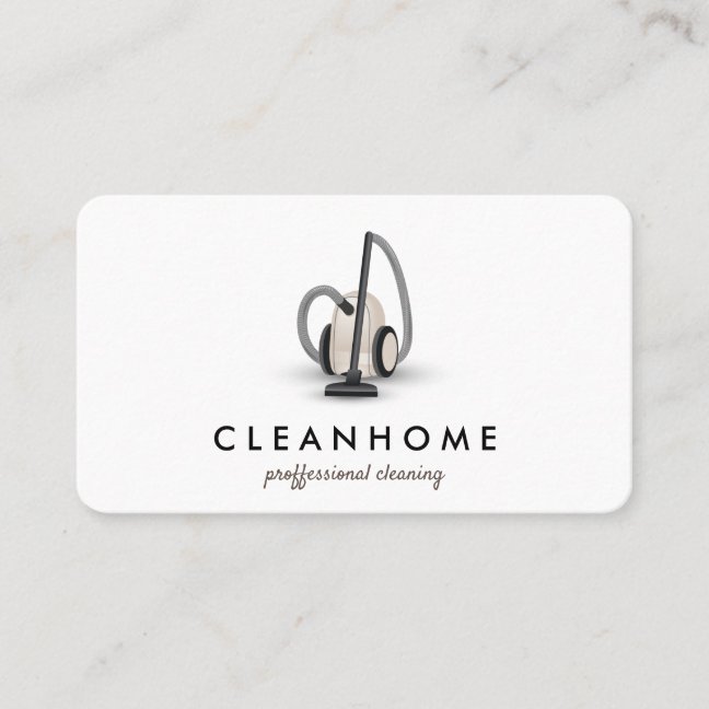 Vacuum cleaner beige Home Cleaning House Keeping Business Card