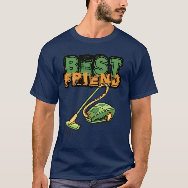 vacuum cleaner Best Friend retro T-Shirt (Front)