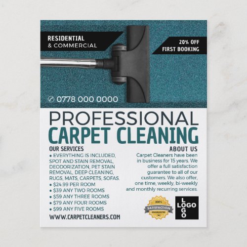 Vacuum Cleaner Carpet Cleaners Cleaning Service Flyer