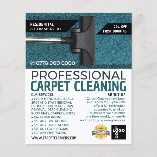 Vacuum Cleaner Carpet Cleaners Cleaning Service Flyer