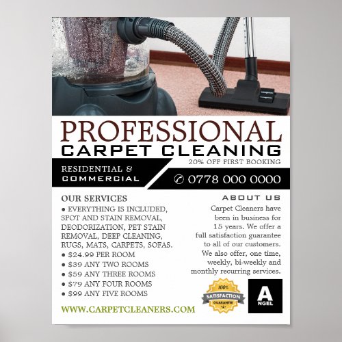 Vacuum Cleaner Carpet Cleaners Cleaning Service Poster