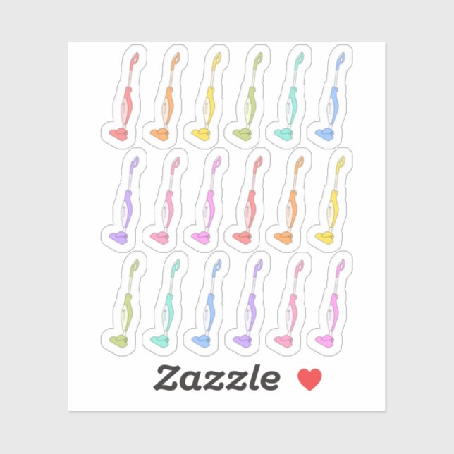 Vacuum Cleaner Cleaning Chores Reminder Planner  Sticker (Sheet)