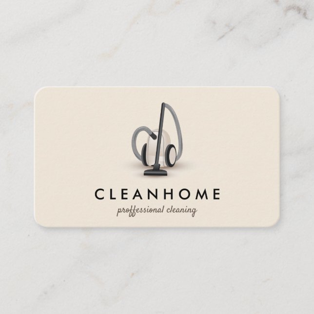 Vacuum cleaner Home Cleaning House Keeping Business Card (Front)