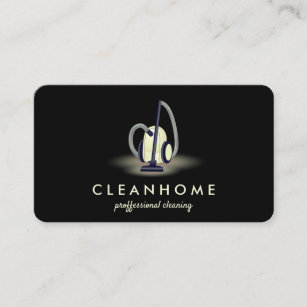 Vacuum cleaner House Keeping Cleaning Janitorial Business Card