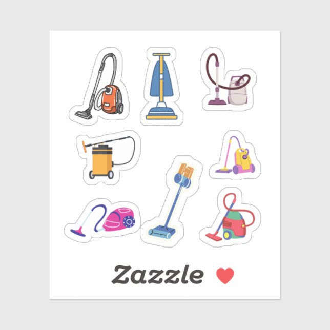Vacuum Cleaner Stickers (Sheet)