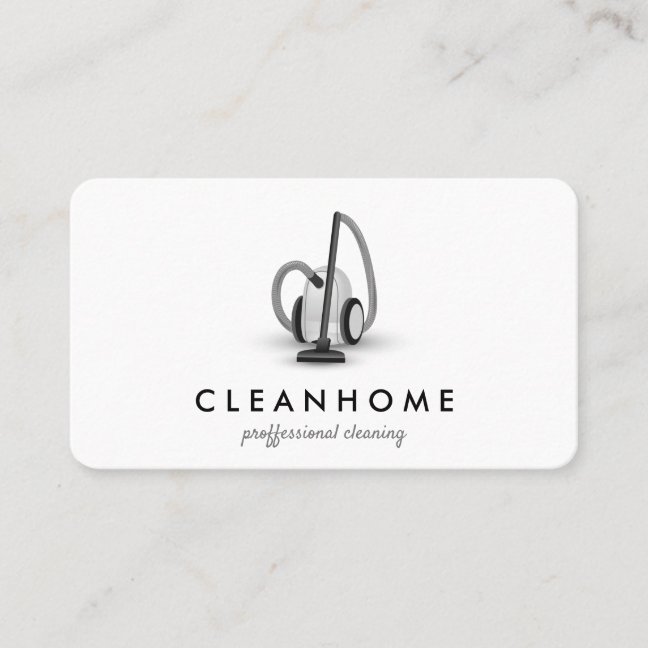 Vacuum cleaner vintage business card