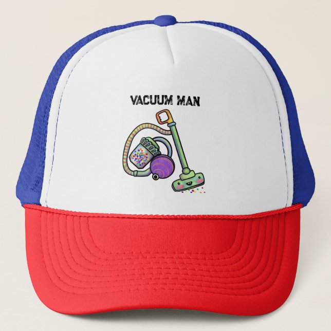 Vacuum Man Trucker Hat (Front)