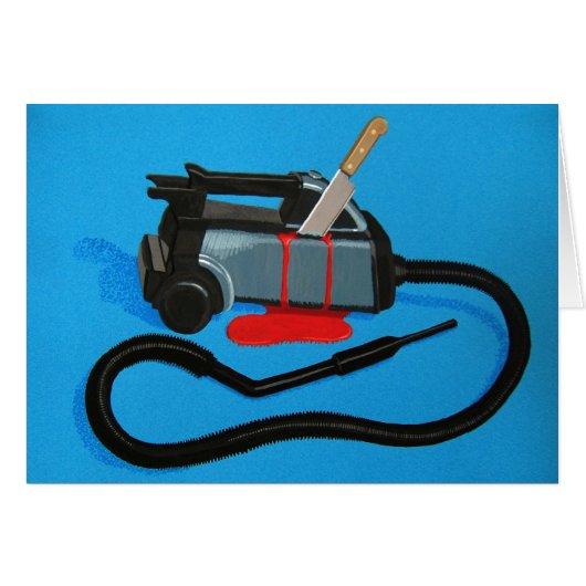 Vacuum Murder (with text) Cards (Front Horizontal)