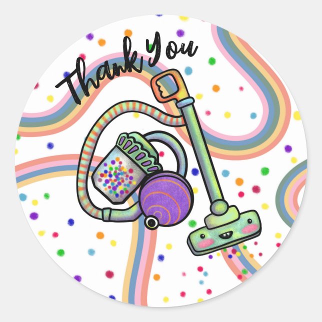 Vacuum Party Stickers  (Front)