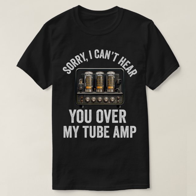 Vacuum tube Amp Amplifier Analog Audio Electron Va T-Shirt (Design Front)