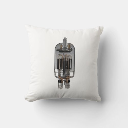 Vacuum Tube Amplifier Throw Pillow