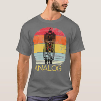 Vacuum Tube Retro Analog Audio Valve Amp Hi Fi or T-Shirt