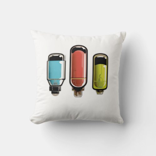 Vacuum Tube Throw Pillow