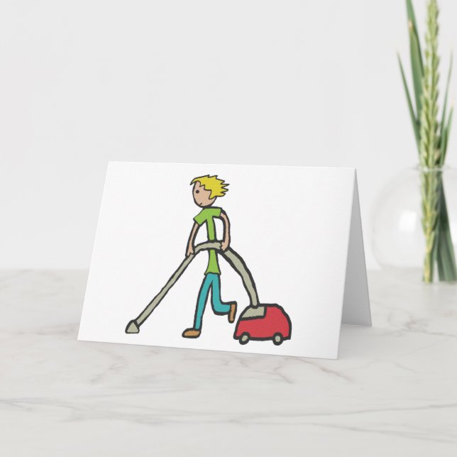 Vacuuming Card (Front)