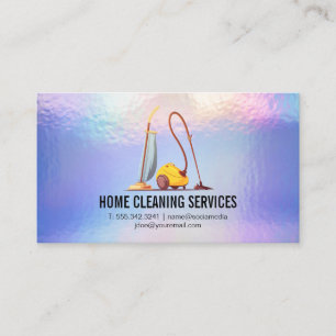 Vacuums Pastel Foil Business Card