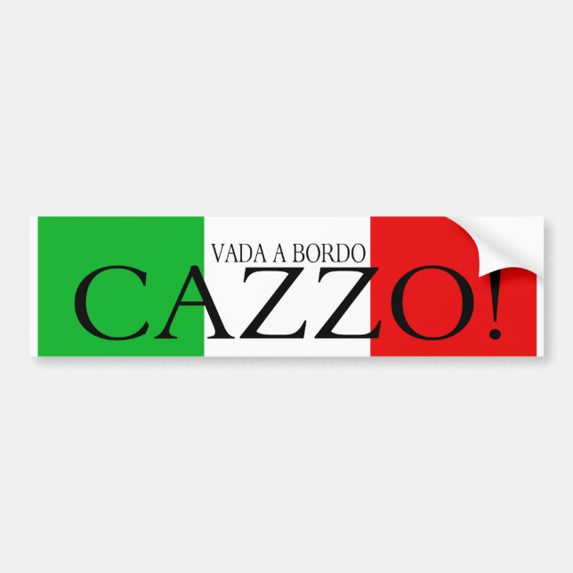 Vada a bordo Cazzo bumper sticker (Front)