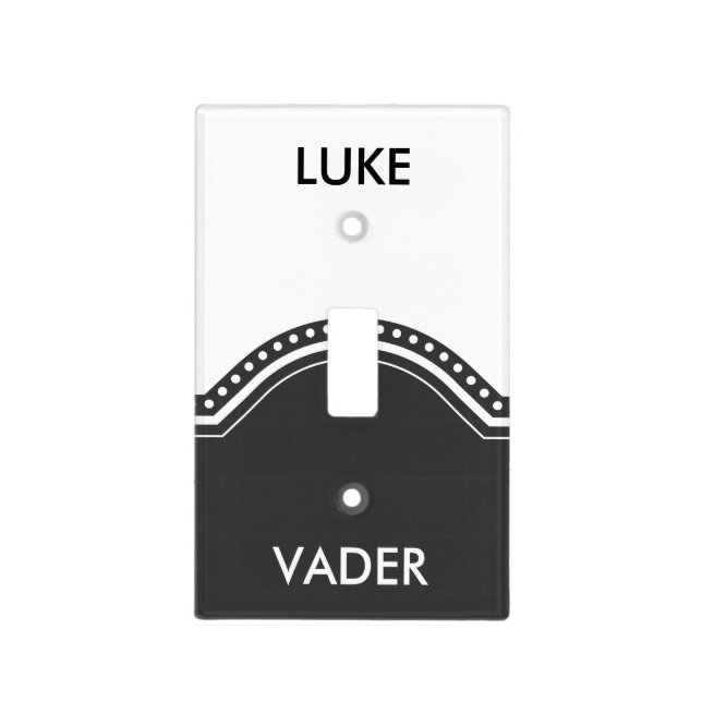 Vader of light switch cover (Front)
