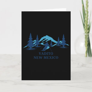 Vadito New Mexico Ski Resort Skiing Skier  Card