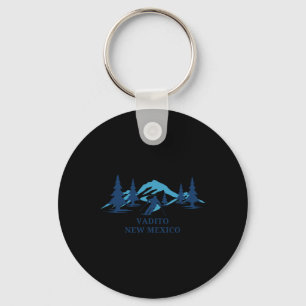 Vadito New Mexico Ski Resort Skiing Skier Keychain