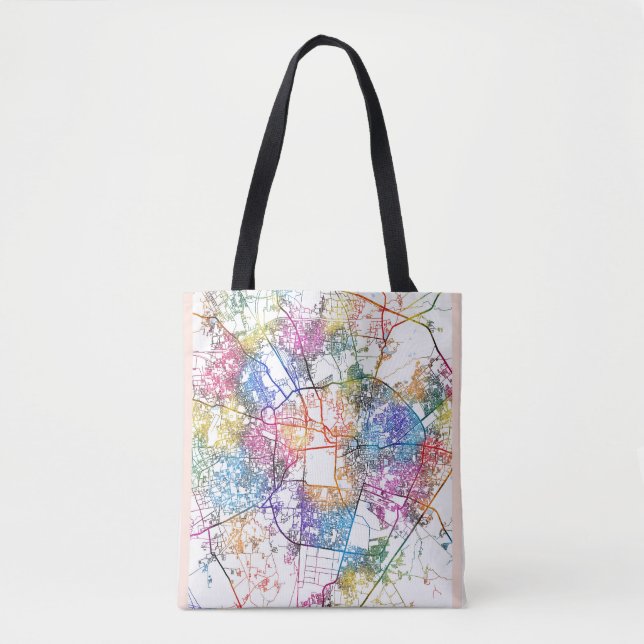 Vadodara Gujarat City Map Tote Bag (Front)