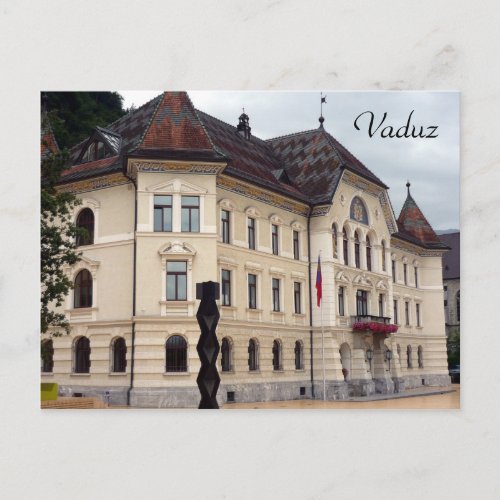 vaduz bldg postcard