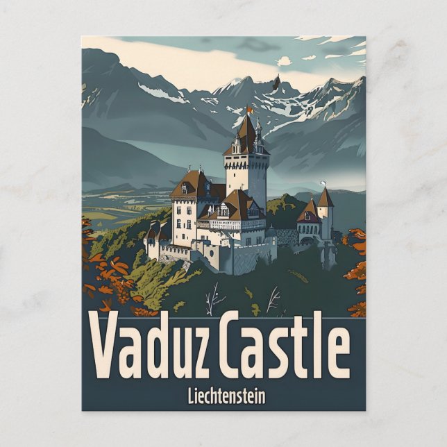 Vaduz Castle Liechtenstein Postcard (Front)
