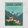 Vaduz Castle Liechtenstein Travel Vintage Art Postcard