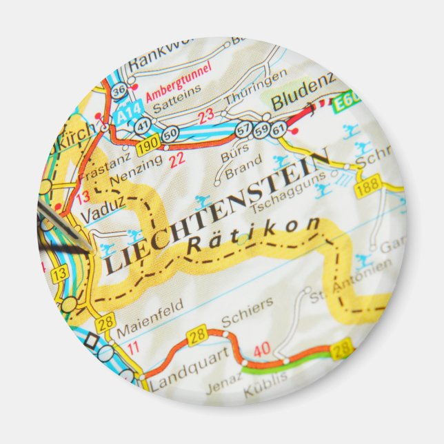 Vaduz, Liechtenstein Magnet (Front)