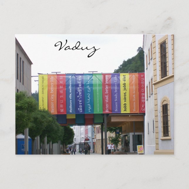 Vaduz Liechtenstein Postcard (Front)