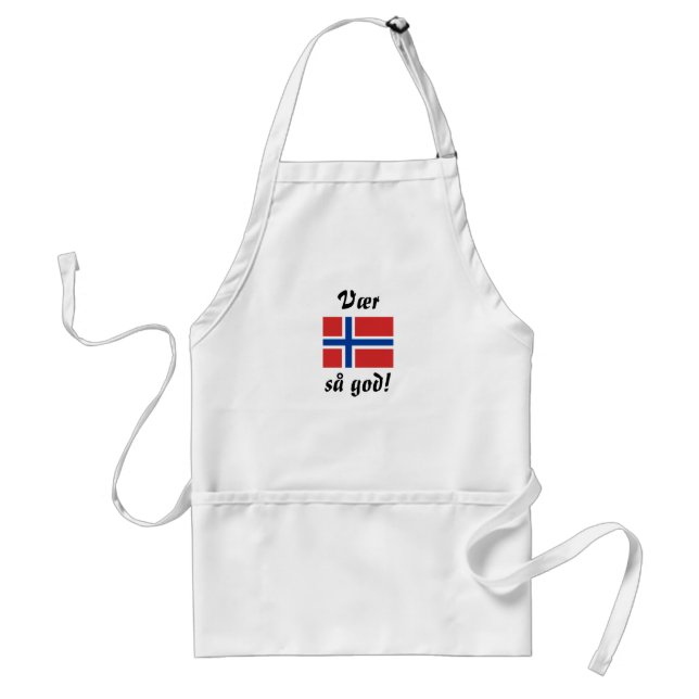 Vær så god! adult apron (Front)
