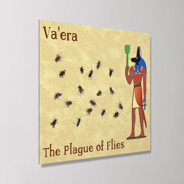 Va'era - The Plague Of Flies Acrylic Photo Tile (Angled)