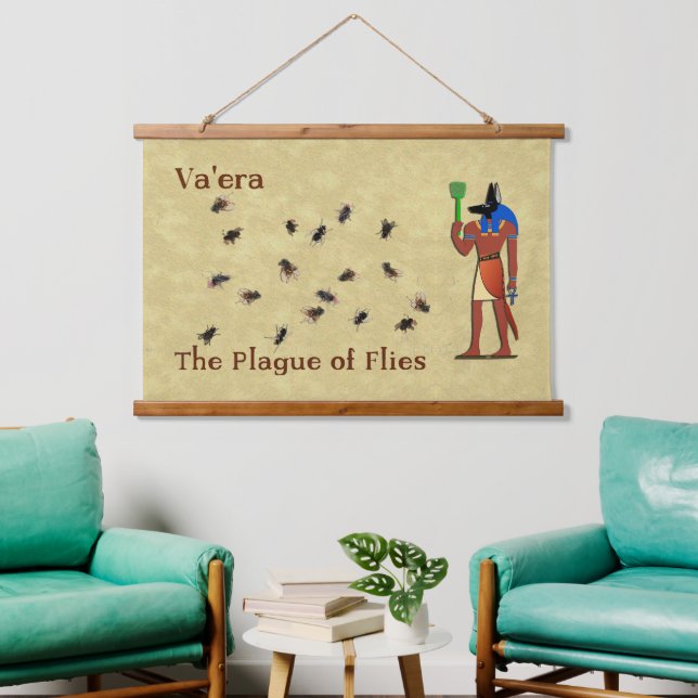 Va'era - The Plague Of Flies Hanging Tapestry (Living Room)