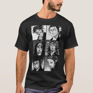 Vagabond Manga Faces   T-Shirt