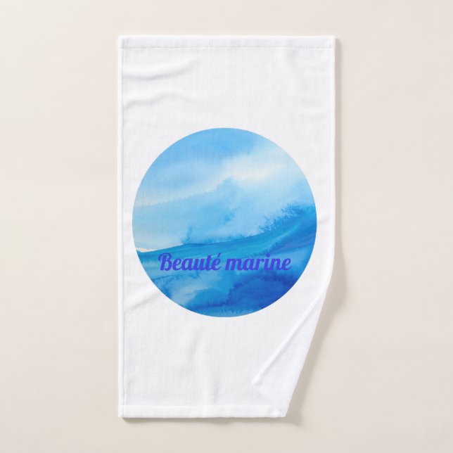 Vague Marine Beauty Bath Towel Set (Hand Towel)
