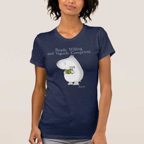 Vaguely Competent Hippo by Sandra Boynton T_Shirt