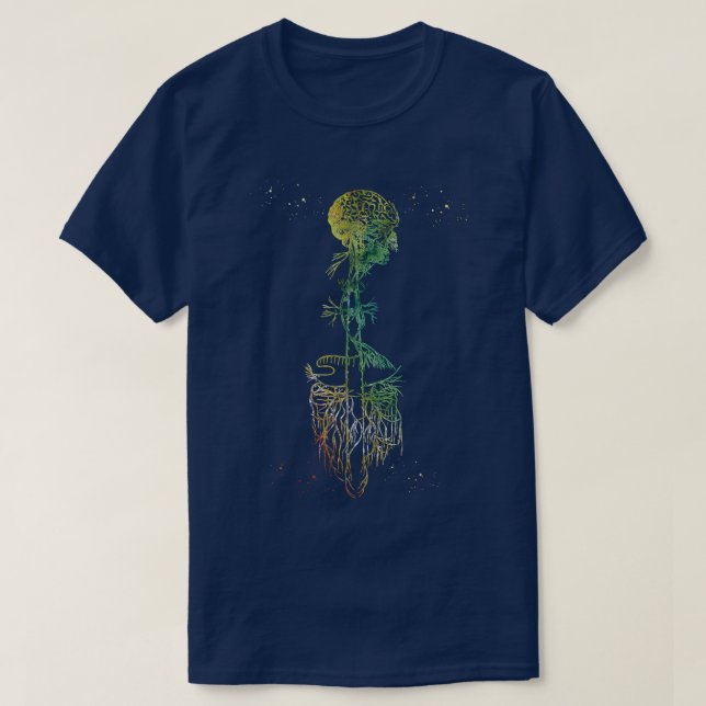 Vagus Nerve Art T-Shirt (Design Front)
