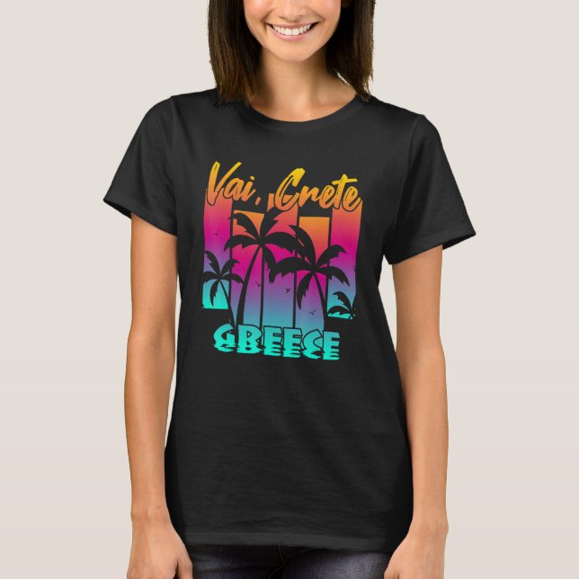 Vai Crete Creece T-Shirt (Front)