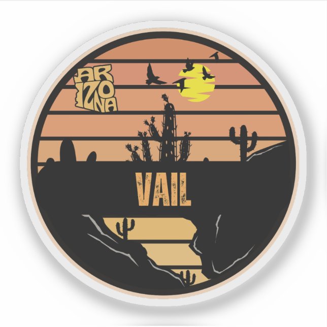 Vail, Arizona Sticker (Front)
