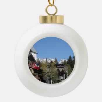 Vail Ceramic Ornament by Rinchen365flower at Zazzle