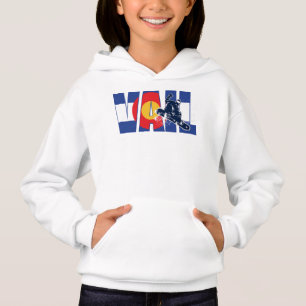 Vail Colorado and Snowboarder Hoodie