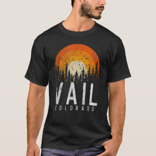 Vail Colorado CO Retro Style Vintage 70s 80s 90s T-Shirt