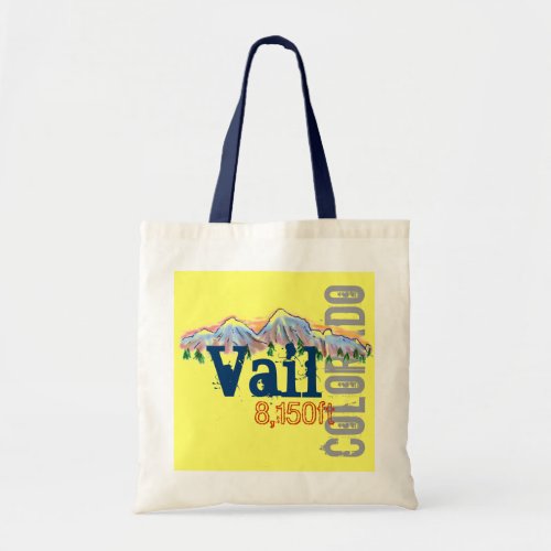 Vail Colorado elevation reusable bag