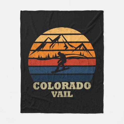 Vail Colorado Fleece Blanket