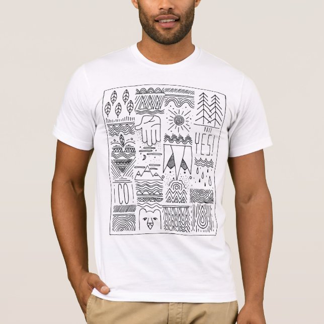 vail colorado handdrawn T-Shirt (Front)