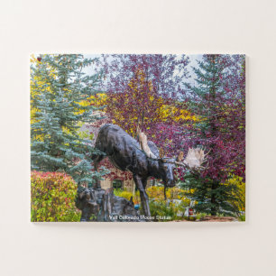 Vail Colorado Moose Statue Jigsaw Puzzle
