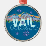 Vail Colorado Mountain Snowflake Ornament at Zazzle