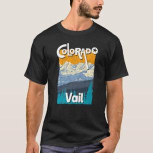 Vail Colorado Mountain State Rocky Mountains Skiin T-Shirt