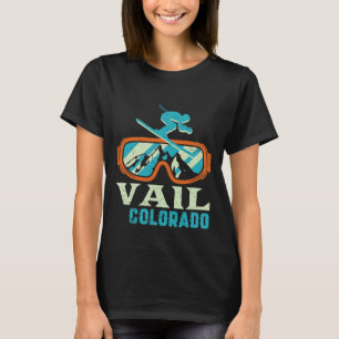 Vail Colorado Mountain Vintage Retro Skiing And Sn T-Shirt